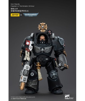 Warhammer 40k Action Figure 1/18 Iron Hands Captain in Terminator Armour 14 cm