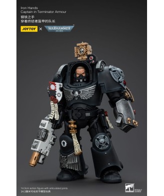 Warhammer 40k Action Figure 1/18 Iron Hands Captain in Terminator Armour 14 cm