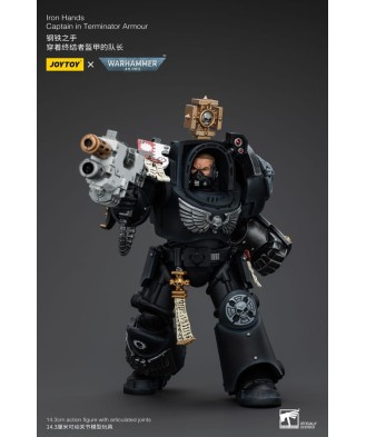 Warhammer 40k Action Figure 1/18 Iron Hands Captain in Terminator Armour 14 cm