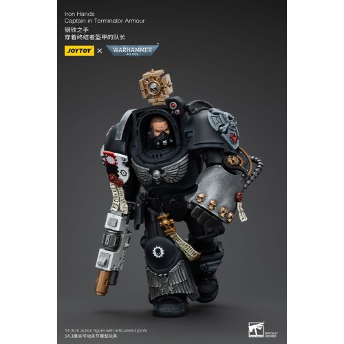 Warhammer 40k Action Figure 1/18 Iron Hands Captain in Terminator Armour 14 cm