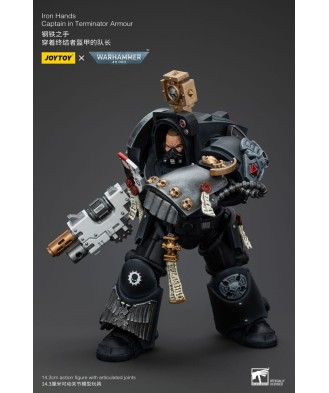 Warhammer 40k Action Figure 1/18 Iron Hands Captain in Terminator Armour 14 cm