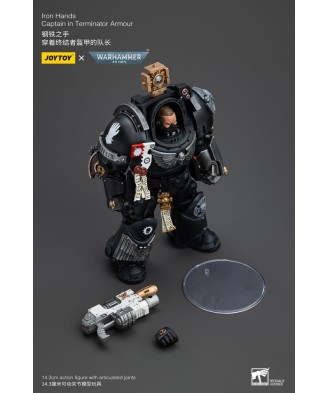 Warhammer 40k Action Figure 1/18 Iron Hands Captain in Terminator Armour 14 cm