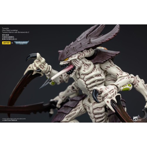 Warhammer 40k Action Figure 1/18 Tyranids Hive Fleet Leviathan Tyranid Warrior with Boneswords 2 15 cm