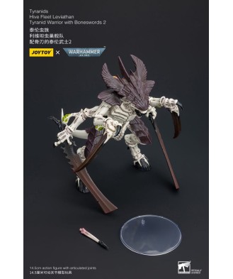 Warhammer 40k Action Figure 1/18 Tyranids Hive Fleet Leviathan Tyranid Warrior with Boneswords 2 15 cm