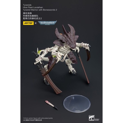 Warhammer 40k Action Figure 1/18 Tyranids Hive Fleet Leviathan Tyranid Warrior with Boneswords 2 15 cm