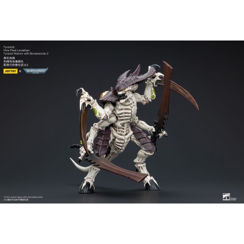 Warhammer 40k Action Figure 1/18 Tyranids Hive Fleet Leviathan Tyranid Warrior with Boneswords 2 15 cm