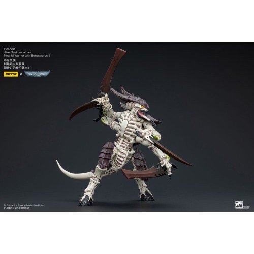 Warhammer 40k Action Figure 1/18 Tyranids Hive Fleet Leviathan Tyranid Warrior with Boneswords 2 15 cm