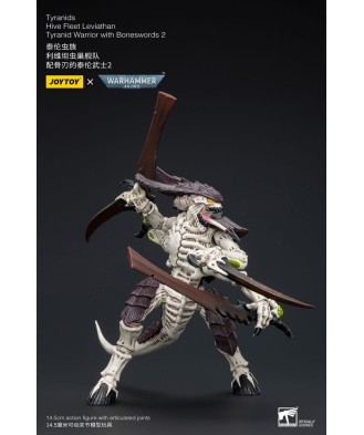 Warhammer 40k Action Figure 1/18 Tyranids Hive Fleet Leviathan Tyranid Warrior with Boneswords 2 15 cm