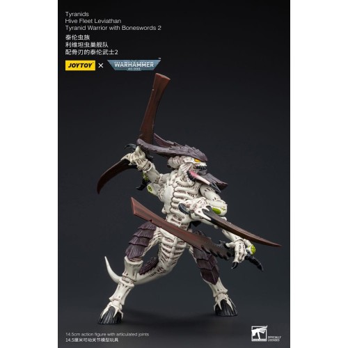 Warhammer 40k Action Figure 1/18 Tyranids Hive Fleet Leviathan Tyranid Warrior with Boneswords 2 15 cm