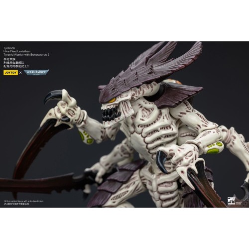 Warhammer 40k Action Figure 1/18 Tyranids Hive Fleet Leviathan Tyranid Warrior with Boneswords 2 15 cm