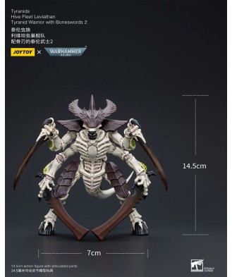 Warhammer 40k Action Figure 1/18 Tyranids Hive Fleet Leviathan Tyranid Warrior with Boneswords 2 15 cm