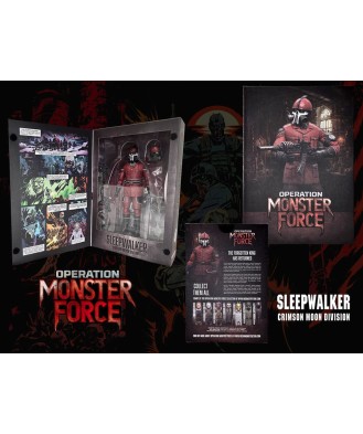 Operation: Monster Force Action Figure 1/12 Sleepwalker Crimson Moon Division 15 cm