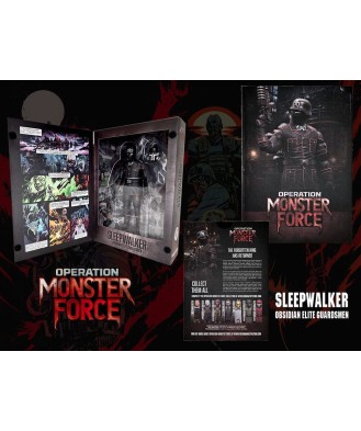 Operation: Monster Force Action Figure 1/12 Sleepwalker Obsidian Elite Guardsmen 15 cm