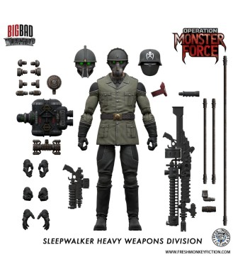 Operation: Monster Force Action Figure 1/12 Sleepwalker Heavy Weapons Division 15 cm