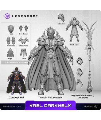 Legendari Actionfigur 1/10 Kael Darkhelm 18 cm