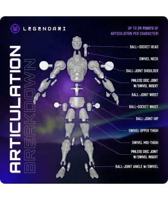 Legendari Actionfigur 1/10 Obsidious 18 cm
