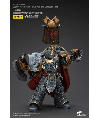 Warhammer The Horus Heresy Action Figure 1/18 Space Wolves Legion Praetor with Power Axe and Combat Shield 12 cm