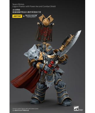 Warhammer The Horus Heresy Action Figure 1/18 Space Wolves Legion Praetor with Power Axe and Combat Shield 12 cm