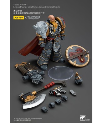 Warhammer The Horus Heresy Action Figure 1/18 Space Wolves Legion Praetor with Power Axe and Combat Shield 12 cm