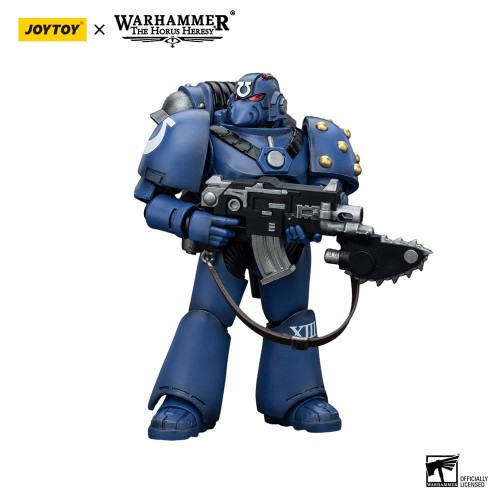 Warhammer The Horus Heresy Action Figure 1/18 Ultramarines MK VI Tactical Squad Legionary with Bolter& Chainblade 20 cm