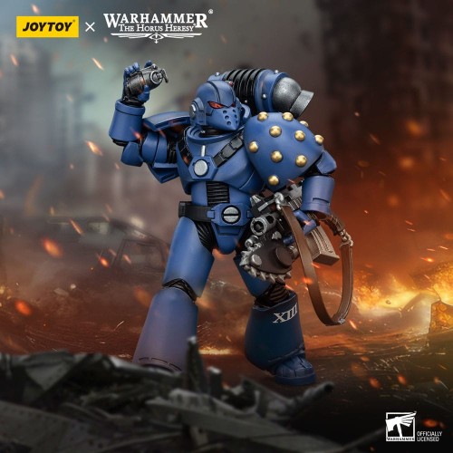 Warhammer The Horus Heresy Action Figure 1/18 Ultramarines MK VI Tactical Squad Legionary with Bolter& Chainblade 20 cm