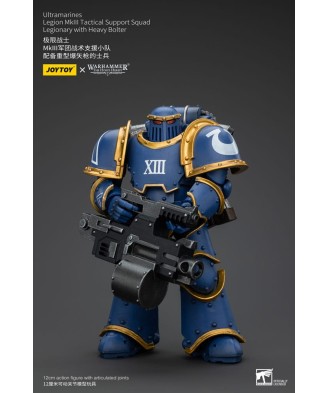 Warhammer The Horus Heresy Action Figure 1/18 Ultramarines Legion MKIII Tactical Support Squad Legionary with Heavy Bolter 20 cm