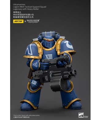 Warhammer The Horus Heresy Action Figure 1/18 Ultramarines Legion MKIII Tactical Support Squad Legionary with Heavy Bolter 20 cm