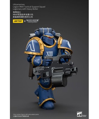 Warhammer The Horus Heresy Action Figure 1/18 Ultramarines Legion MKIII Tactical Support Squad Legionary with Heavy Bolter 20 cm