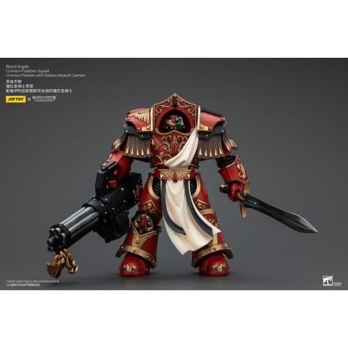 Warhammer The Horus Heresy Action Figure 1/18 Blood Angels Crimson Paladins Squad Crimson Paladin with Iliastus Assault Cannon 1