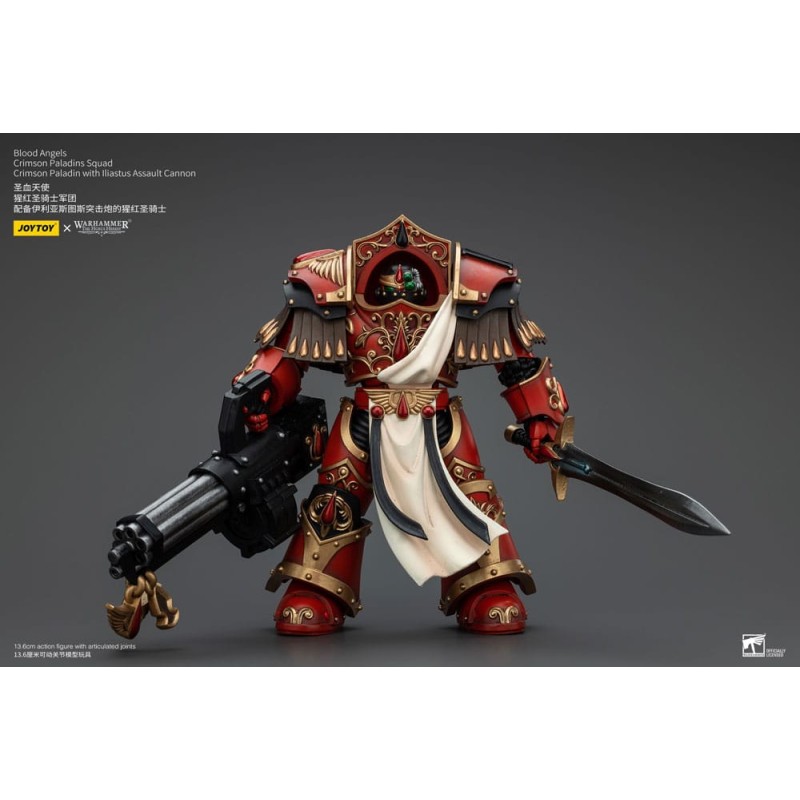 Warhammer The Horus Heresy Action Figure 1/18 Blood Angels Crimson Paladins Squad Crimson Paladin with Iliastus Assault Cannon 1