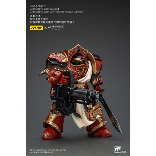 Warhammer The Horus Heresy Action Figure 1/18 Blood Angels Crimson Paladins Squad Crimson Paladin with Iliastus Assault Cannon 1