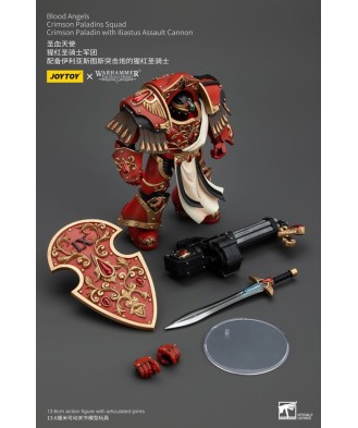 Warhammer The Horus Heresy Action Figure 1/18 Blood Angels Crimson Paladins Squad Crimson Paladin with Iliastus Assault Cannon 1