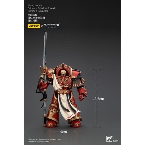 Warhammer The Horus Heresy Action Figure 1/18 Blood Angels Crimson Paladins Squad Crimson Exemplar 14 cm