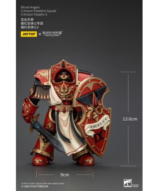 Warhammer The Horus Heresy Action Figure 1/18 Blood Angels Crimson Paladins Squad Crimson Paladin 3 14 cm