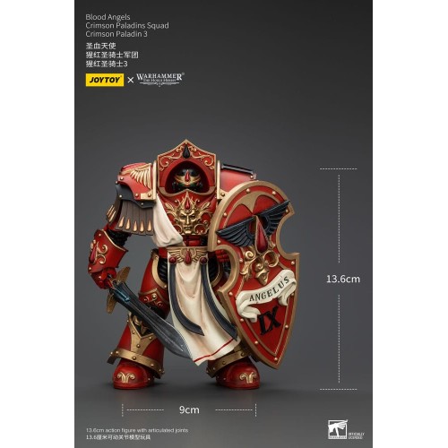 Warhammer The Horus Heresy Action Figure 1/18 Blood Angels Crimson Paladins Squad Crimson Paladin 3 14 cm