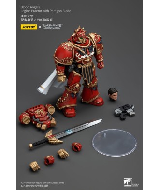 Warhammer The Horus Heresy Action Figure 1/18 Blood Angels Legion Praetor with Paragon Blade 13 cm