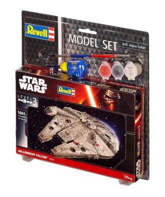 Star Wars Model Kit 1/241 Model Set Millennium Falcon 10 cm