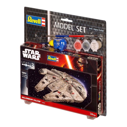 Star Wars Model Kit 1/241 Model Set Millennium Falcon 10 cm