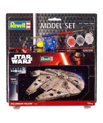 Star Wars Model Kit 1/241 Model Set Millennium Falcon 10 cm