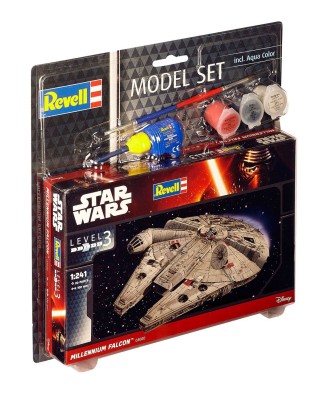 Star Wars Model Kit 1/241 Model Set Millennium Falcon 10 cm