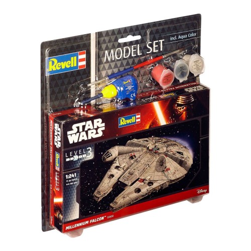 Star Wars Model Kit 1/241 Model Set Millennium Falcon 10 cm