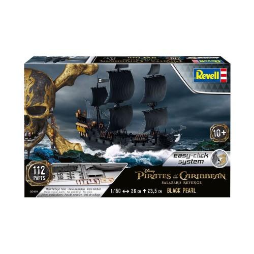 Pirates of the Caribbean Dead Men Tell No Tales Easy-Click Model Kit 1/150 Black Pearl 26 cm
