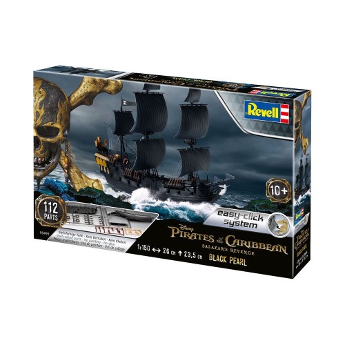 Pirates of the Caribbean Dead Men Tell No Tales Easy-Click Model Kit 1/150 Black Pearl 26 cm