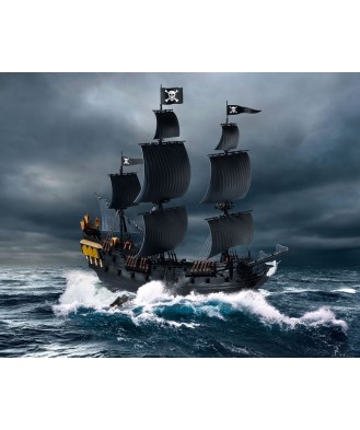 Pirates of the Caribbean Dead Men Tell No Tales Easy-Click Model Kit 1/150 Black Pearl 26 cm