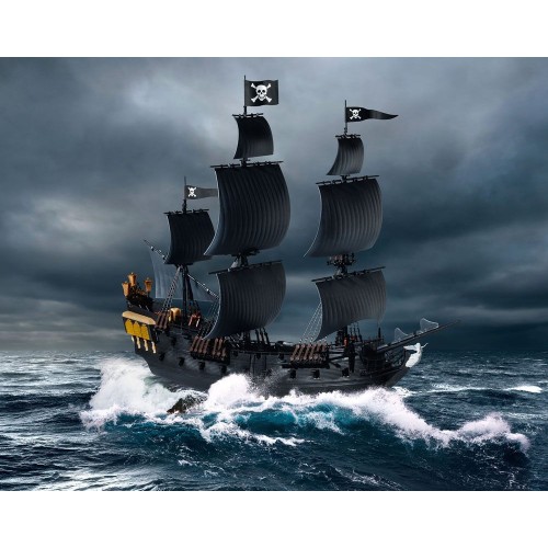Pirates of the Caribbean Dead Men Tell No Tales Easy-Click Model Kit 1/150 Black Pearl 26 cm
