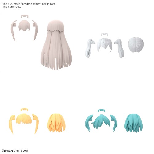 30MS Optional Hairstyle Parts Vol.5: 1Box (4pcs)