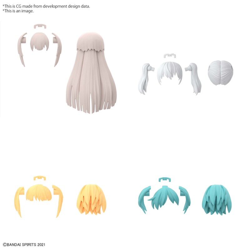 30MS Optional Hairstyle Parts Vol.5: 1Box (4pcs)