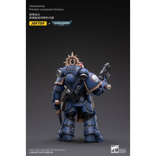 Warhammer 40k Action Figure 1/18 Ultramarines Primaris Lieutenant Amulius 12 cm