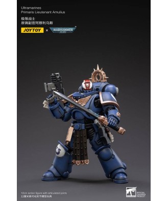 Warhammer 40k Action Figure 1/18 Ultramarines Primaris Lieutenant Amulius 12 cm