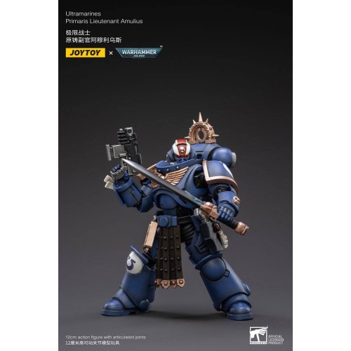 Warhammer 40k Action Figure 1/18 Ultramarines Primaris Lieutenant Amulius 12 cm